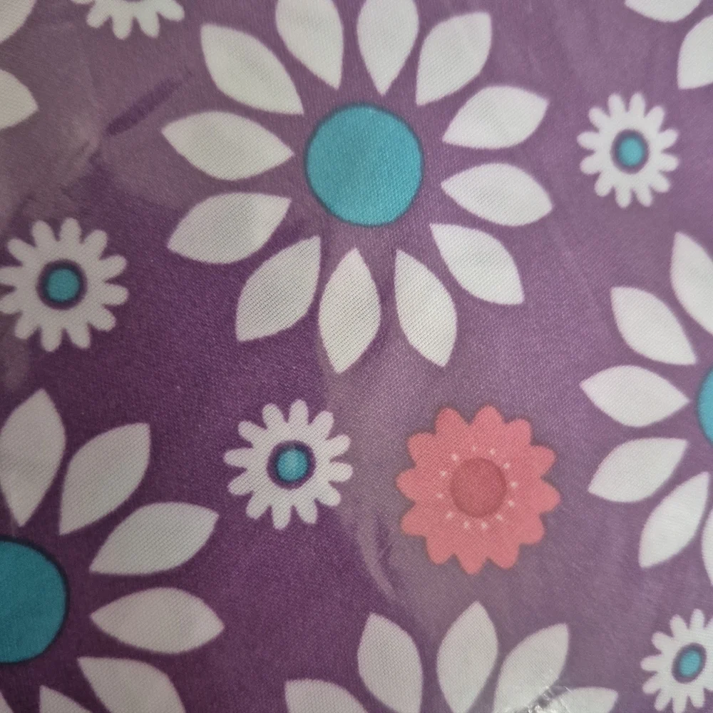 Mainstays Purple Princess Floral Shower Curtain Purple